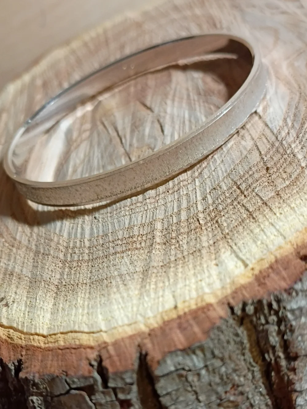Trifari Silver Tone Textured Bangle Bracelet - Women Accessories
